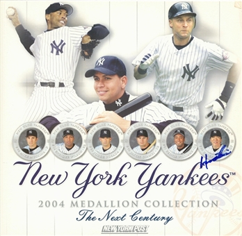 2004 Hideki Matsui Autographed New York Yankees Medallion Collection Booklet (JSA)